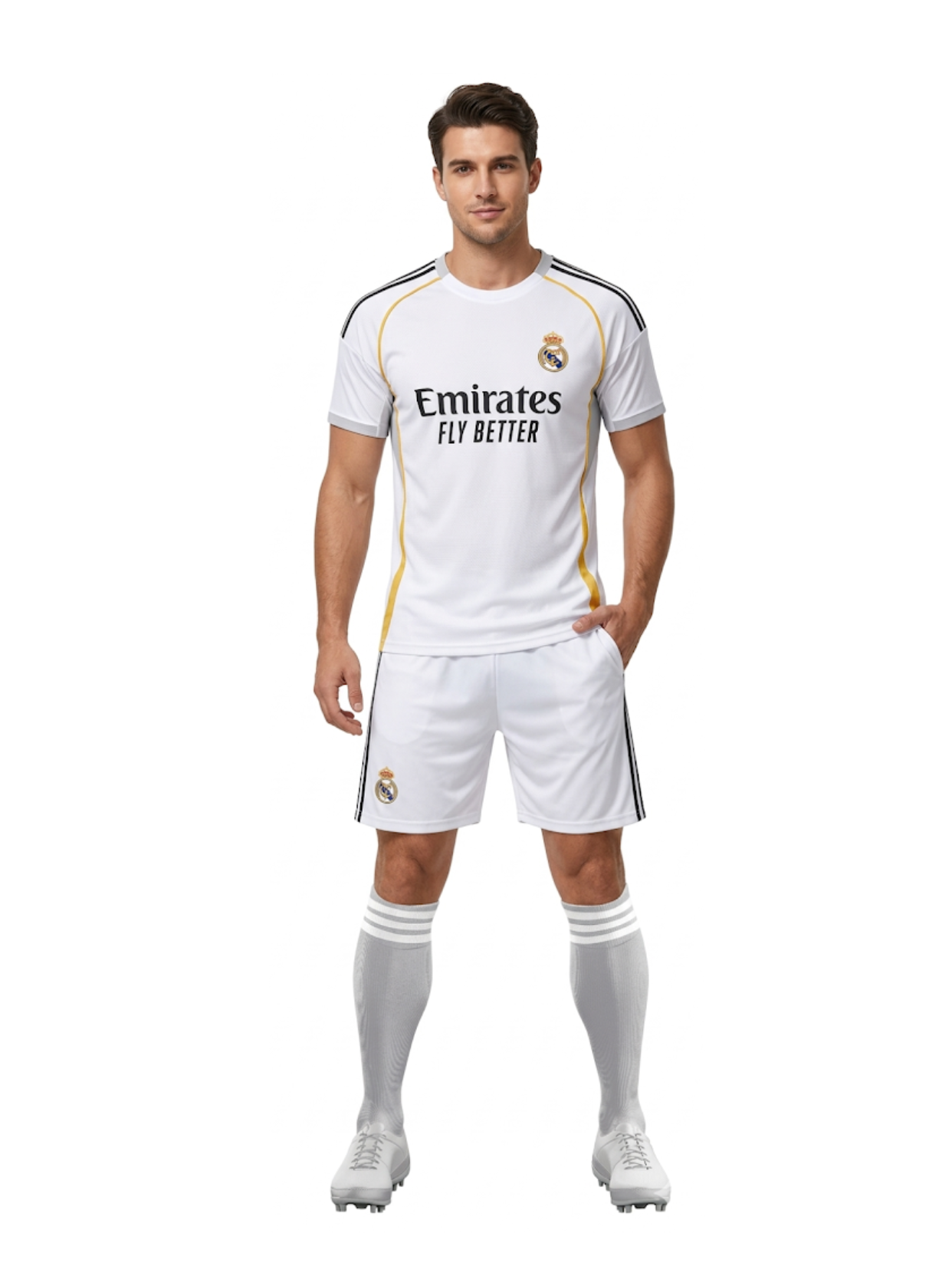 加拿大 (6) Kylian Mbappé #10-Real Madrid 24/25 Home Authentic Jersey - Image 1